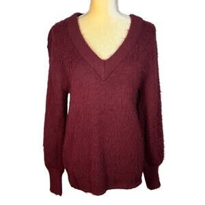 BP Fuzzy V Neck Sweater, S, NWT